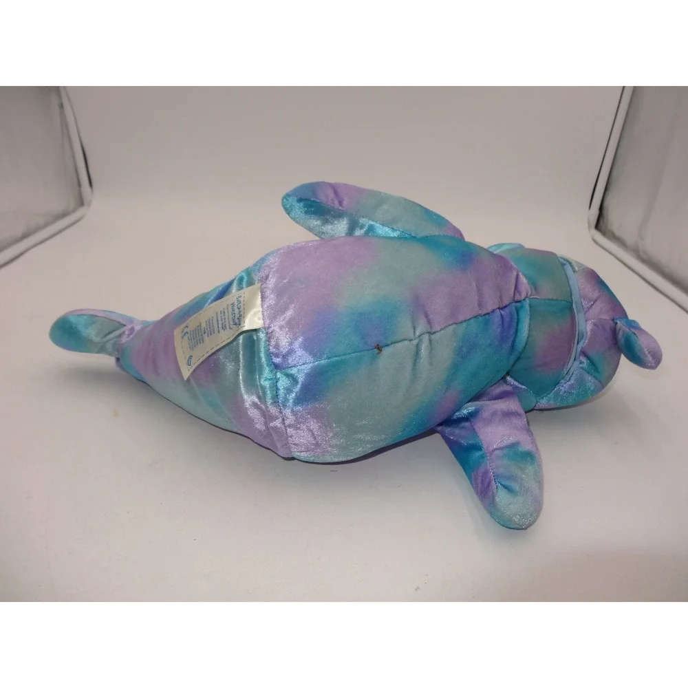 Build A Bear Workshop 2014 Sea Splash Dolphin Puppet Stuffed Animal‎ Blue Purple
